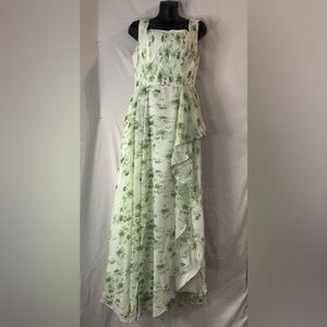 Elegant Green Floral formal Women's Dress size 10